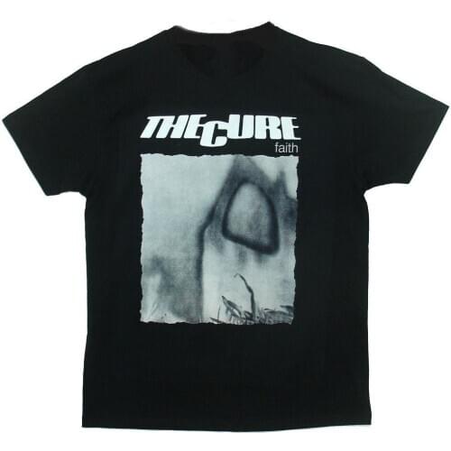 The Cure Faith Black T-Shirt Sleeve Women T Shirt Fashion Harajuku Funny Rock Tee Shirts Women Short Sleeve Tee