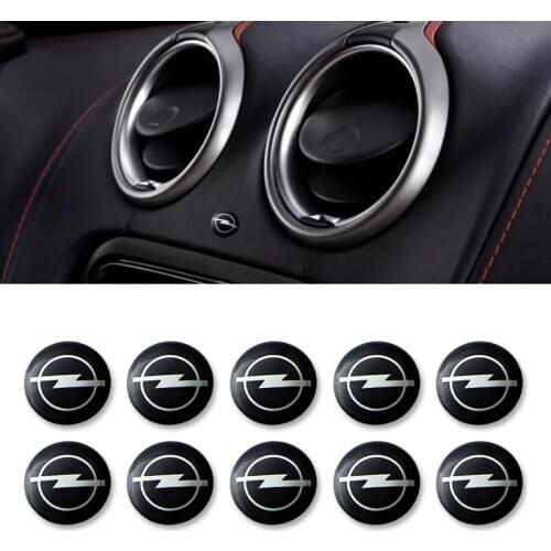 10 pcs 14mm Remote Control Key Emblem Logo Sticker for Opel Astra H G J Insignia Mokka Zafira Corsa Vectra C D car anti-dirty
