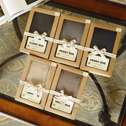 100pcs/lot kraft paper Gift boxes kraft packaging box with window kraft paper Socks box 22x14x4.3cm