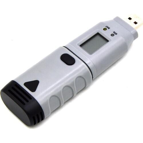 USB LCD 2 Channel Humidity Temperature Data Logger Recorder With Software Humidity Temperature Data Logger Recorder
