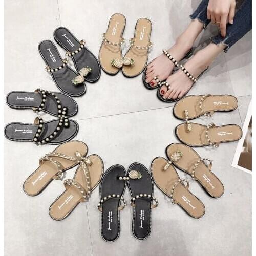 2019 New Women Casual Summer Flat Slippers Flip Flops Female Fashion Shoes Girls Flat Sandals Woman Footwear