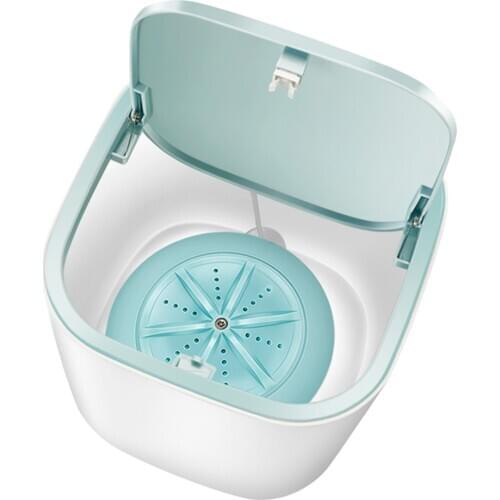 2x Portable Washing Machine for Makeup Brush Pants Travel Camping Blue