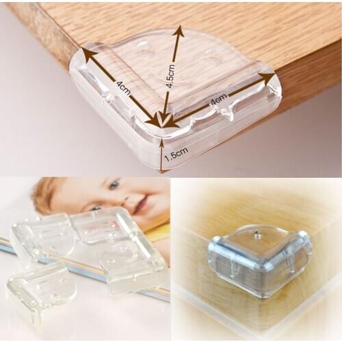 4Pcs/Set Corner Protector L-Shape Baby Child Safety Cushion Table Desk Edge Guard Soft Hollow Flower Pattern Corner Protector