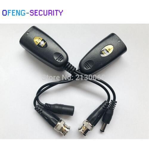 5Pairs 5MP HD Passive Video Power Data &Audio Balun -RJ45 communication converter application on HDCVI TVI AHD Analog camera