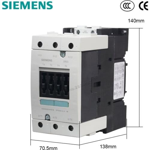 80A AC Contactor 220V 50/60Hz Coil Voltage AC 380V 3P 3NO Contactor 3RT5045-1AN20 SIEMENS