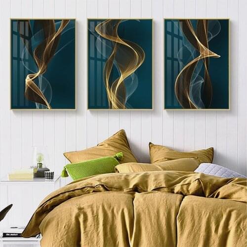 Abstract Psychedelic Line Canvas Art Painting Prints Modern Wall Decorative Posters for Living Room Office Nordic Home Decor