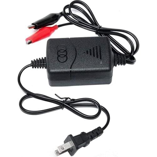 Battery Charger Maintainer 12V Sealed Lead Acid (SLA) Trickle Charger 1300mA with Short Circuit Protection Motorcycle Adapter