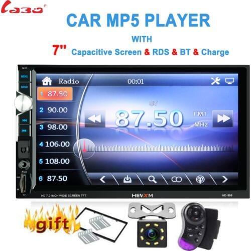 LaBo 2Din Car Radio 7"HD Touch mirrorlink Android Player subwoofer MP5 Player Autoradio Bluetooth Rear View Camera tape recorder