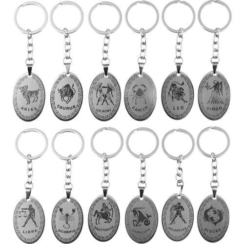 Stainless Steel Keychain One Piece Keychain Metal Keyring Holder Men Women Car Dog Cat Chaveiro Sleutelhanger Llavero Trinket