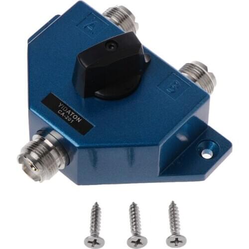 CA-201 Antenna Switcher UHF Manual Aerial Female Connector Adapter Converter CB Radio Antenna Coax Switch