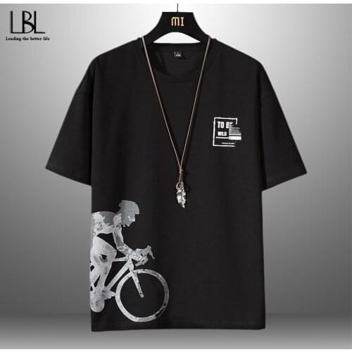 2021 Latest Fashion Male Breathable Printed T-shirt Man Summer Casual Short Sleeve T-shirt Mens Street Hip Hop Tees Sportswear