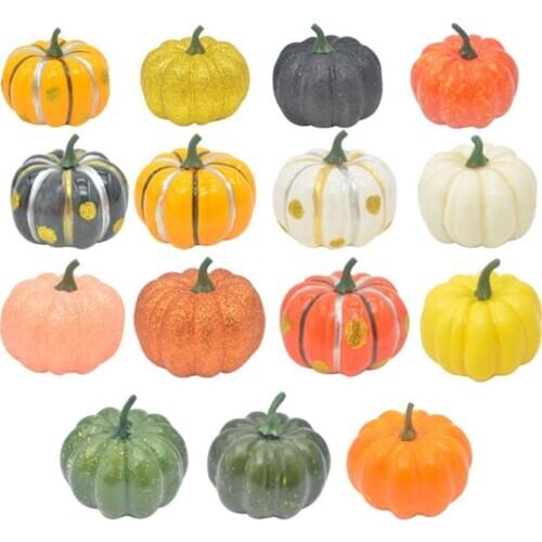 Fake Pumpkin Vegetables Supplies For Festival Supermarket Party Home Decor Simulation Plastic Artificial Fruit