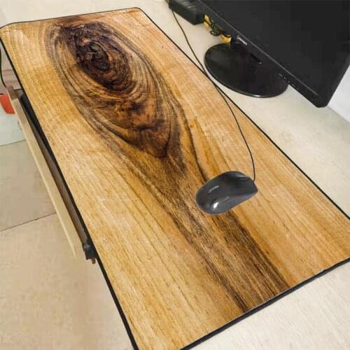 XGZ Wood Texture Large Mouse Pad Locking Edge Keyboard Waterproof Thicken Mouse Mat Gaming Desk Mousepad for CS GO LOL Dota Game