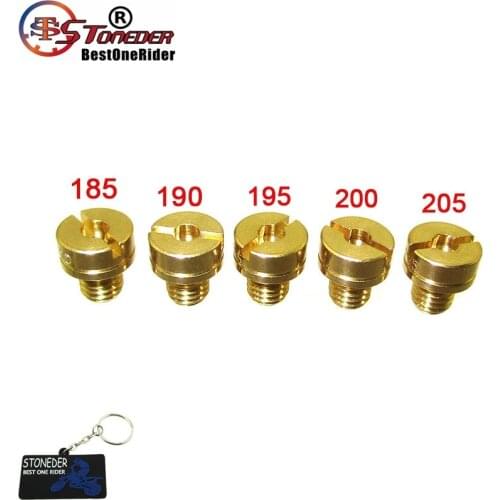 STONEDER Large Round Carb Main Jets For Mikuni Carburetor # 185 190 195 200 205 Replaces N100/604