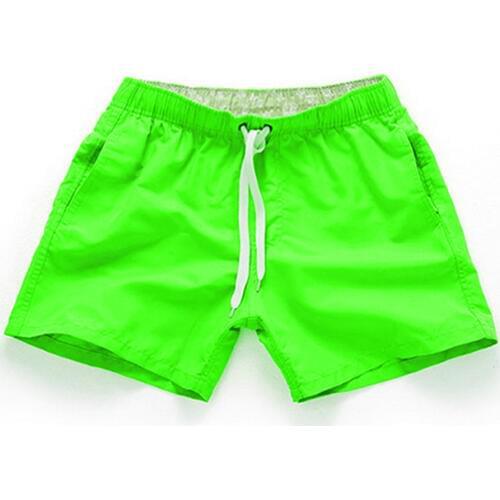 Summer Mens Shorts Casual Mid Waist Beach Shorts Solid Straight Drawstring Shorts Four Colors S-2XL