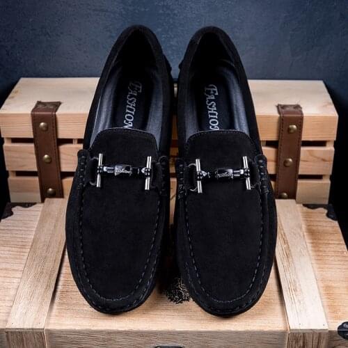 Men Shoes Loafers Man High Quality Suede Shoes Fashion Drive Comfy Classic Casual Boat Shoes Men Italian Shoes Retro Breathable