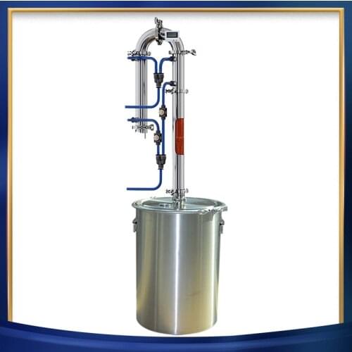 Moonlight Alcohol machine with copper net distillation tower 60L Home brewed distiller New Tubular Exchanger Distiller
