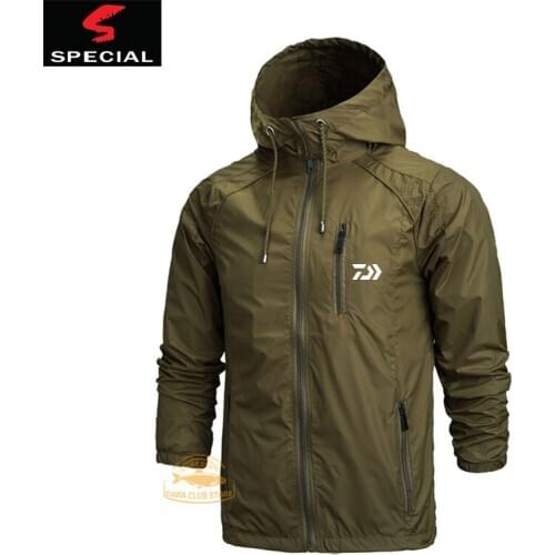 2020 DAIWA The New Fishing Clothes New Mens Outdoor Sports Fishing Hooded Double Jacket Casual Windproof Fashion Jacket