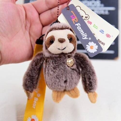 New Stylish sloth pendant Auspicious doll Exquisite Keychain good quality soft Soothing doll christmas birthday gift