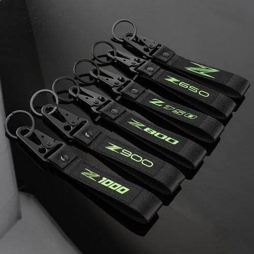New Motorcycle Fans Souvenir Gift Embroidery Keychain For Kawasaki Z650 Z900 Z800 Z750 Z1000 Z 650 900 800 750 Key Chain Keyring