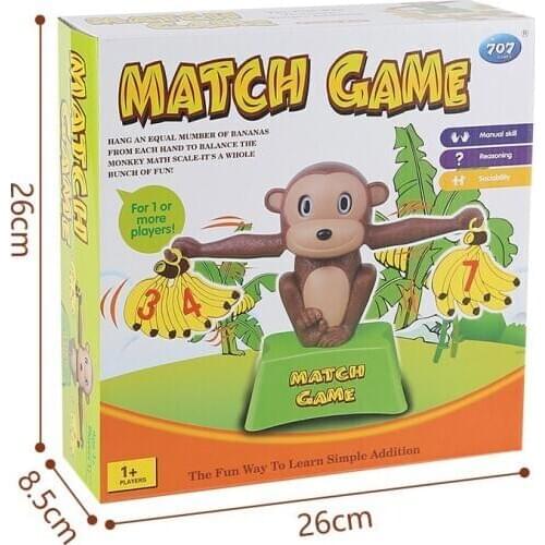 Monkey Early education Balance Addition and Subtraction Mathematical scale game toy Monkey Enlightenment digital