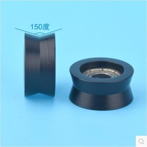 V6*21*10 nylon coated plastic bag V groove pulley bearing sliding window BSV69621-10 small wheels