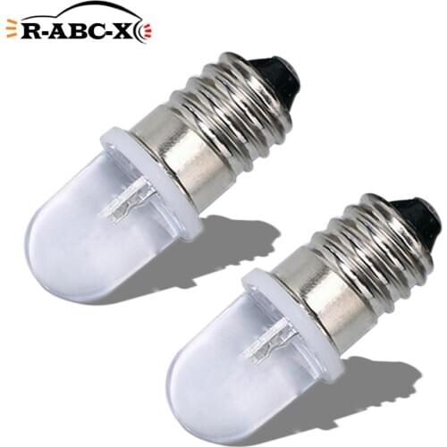 RUIANDSION 2X E10 F5 Screw Base Led Bulb AC 220V 230V 6000K 4300K Warm White Instrument Machine Tool Indicator Illumination 1W