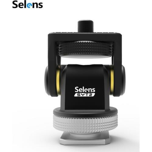 SYT-2 Snail Aluminum Tripod Ball Head 2 1/4 connection hole For SLR, MSR ,camera Phdotoflood lamp 360 degree rotation