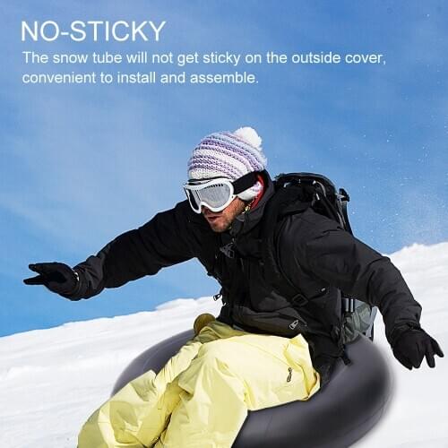 Outdoor Sports Heavy Duty Skiing Boards Sled Snow Tube For Kid Inflatable Snow Tire Slippery Grass Sand Board Ski Pad Snowboard