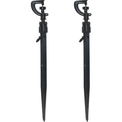 Rotating Mist nozzle with holder Agriculture tools Greenhouse Irrigation sprinkler Micro Mist nozzle for 4/7mm Hose 2 Pcs