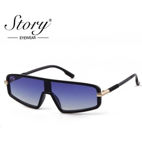 STORY fashion ploygon sunglasses women men 2019 brand luxury designer Personality One-piece lens small frame sun glasses S1907G