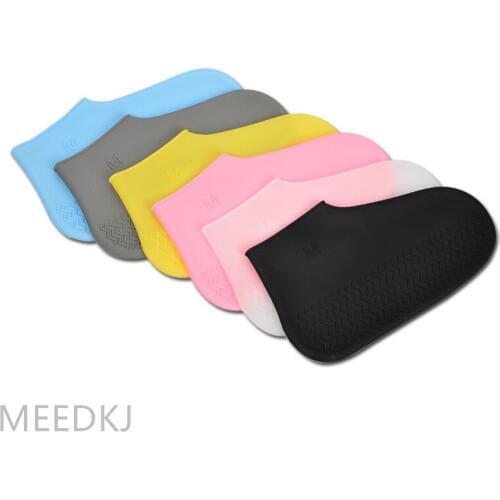 1pcs Shoe cover waterproof rainproof anti-skid wear-resistant adult children rainy day waterproof silicone shoe cover