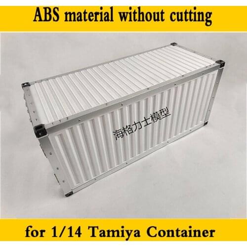 20 Feet Container Abs Material for 1/14 Tamiya RC Truck Car SCANIA VOLVO Benz MAN TGX Diy