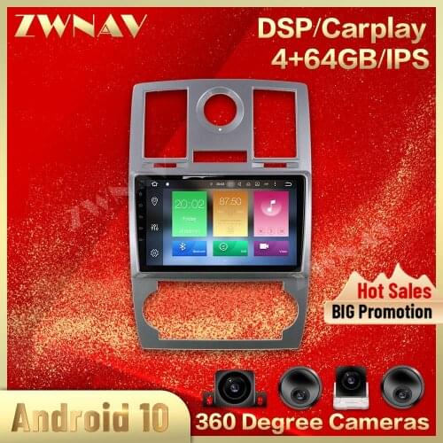 360Cameras IPS Screen For Chrysler 300C Jeep Dodge 2004 2005 2006 2007 2008 2009-2014 Android Playe Audio Radio Navi Recorder