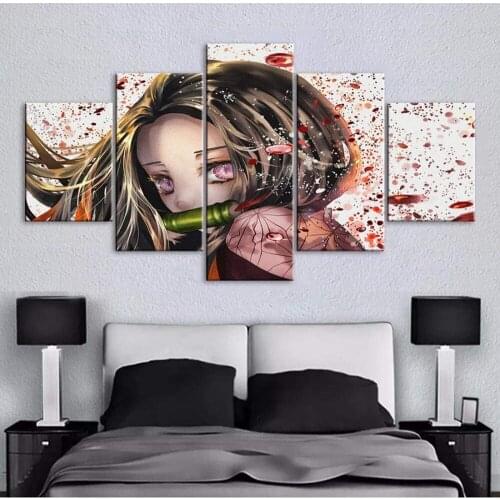 5 Piece Wall Art Canvas Anime Manga Pictures Vampire Hunter Posters And Prints Modern Home Decor Bedroom Decoration Paintings