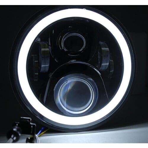 7" Round LED Headlight lamp with color DRL For Honda CB 400 500 1300 Hornet 250 600 900 VTR 250 X4. honda motorcycle Headlight