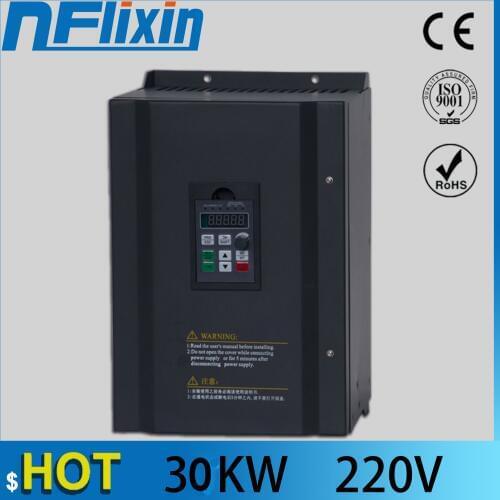 AC 220V 30KW single phase input 3 phase output frequency converter for motor Speed Controller 50HZ 60HZ inverter drives