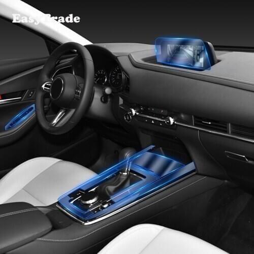 For Mazda CX30 Accessories CX-30 TPU Transparent Film Car Dashboard Film Screen Protection Sticker Anti-scratch Right Hand Drive