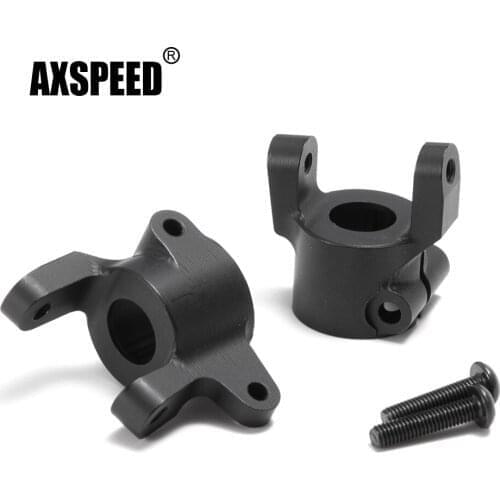 AXSPEED 2Pcs Aluminum Front Axle Base C-Hub Carrier for Axial SCX10 II 90046 90047 1/10 RC Crawler Car Upgrade Parts