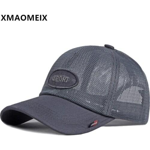 XMAOMEIX Summer Embroidery Letters Baseball Caps Men Women Breathable Mesh Cap Snapback Hat Adjustable Size Couple Sports Cap