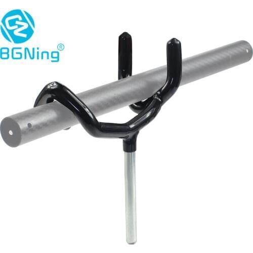 BGNing Boompole Holder Hands Free Coated Boom Pole Holder Fits on C-Stands Mic Stands Fixed Postion Stainless Steel Made