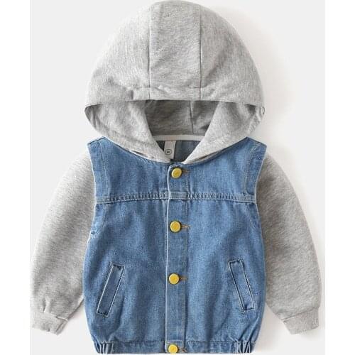 Kids Baby Boys Jacket Autumn Spring Children Jackets For Boys Girls Outerwear Coat For Boys Denim Jacket Toddler Jean Coat 2-10Y