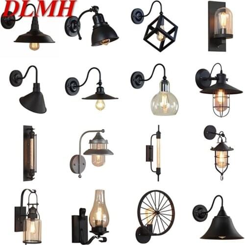 DLMH Retro Wall Lamp Loft Vintage Contemporary Industrial Style Sconces Light Corridor For Home