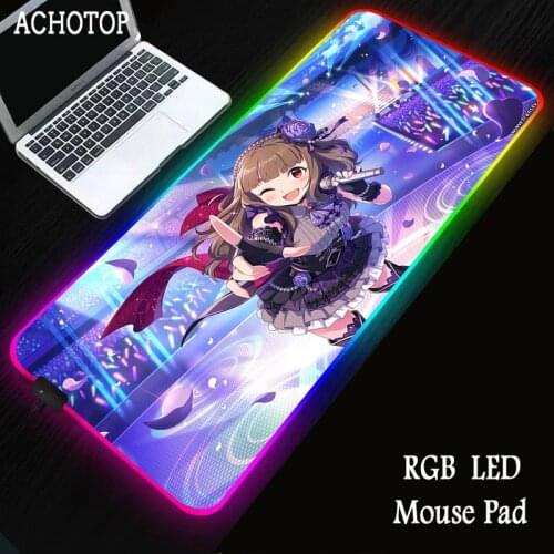 ART Gaming Computer Mousepad Large Big Gamer Desk Carpet Mouse LED Mouse Pad Backlit Keyboard Mice Mat Gaming Accessories RGB