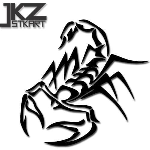 JKZ STKART Vinyl Die Cut Car Sticker Decals Wicked Scorpion 03 12 x 12 cm for Motor Bike Laptop Helmet Decorated Stickers