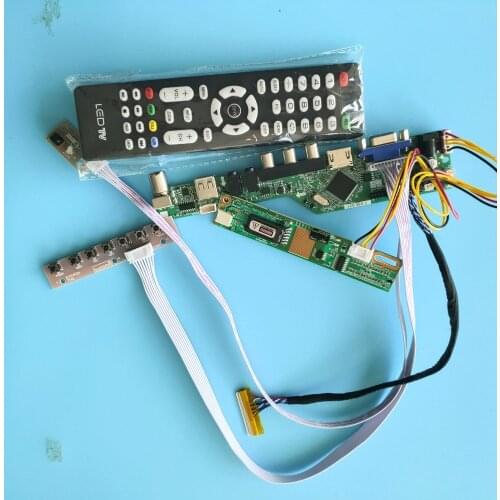 Kit for N154I2 monitor Panel 1280x800 30pin AV Display 1 lamps USB Controller Board remote LED TV VGA HDMI Screen Audio 15.4"