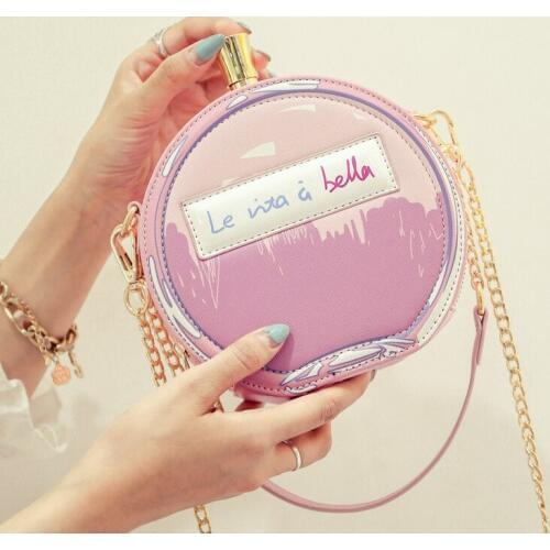 Leather Perfume Bottle Chain Mini Clutch Bag 2017 Women Handbag Fashion Party Women Bags Evening Bags