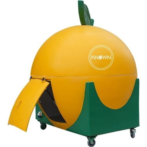 Lemon shapes food cart street food kiosk cart for sale food cart price for using in super market