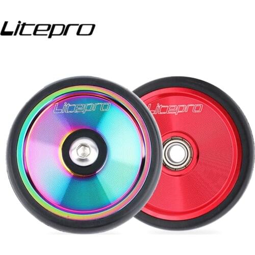Litepro Soild Easy Wheels For Brompton Folding Bike Bearing Easywheel Modification Cycling Bicycle Parts