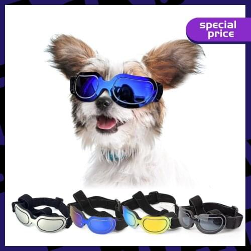 Pet Dog Small Goggles UV Protection Dog Sunglasses Wind And Snow Dog Glasses Bendable Adjustable Strap Suitable For Cats And Dog